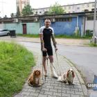 Dawid Sorek z pieskami - Lilą i Lusią