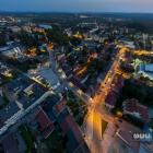 Jaworzno z drona. Miasto Jaworzno z lotu ptaka. 