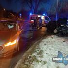 Kolizja na ulicy Domsa w Jaworznie