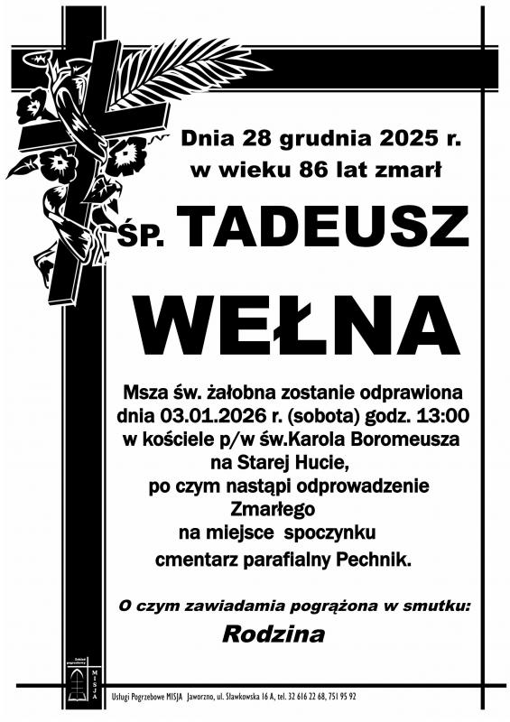 TADEUSZ WEŁNA