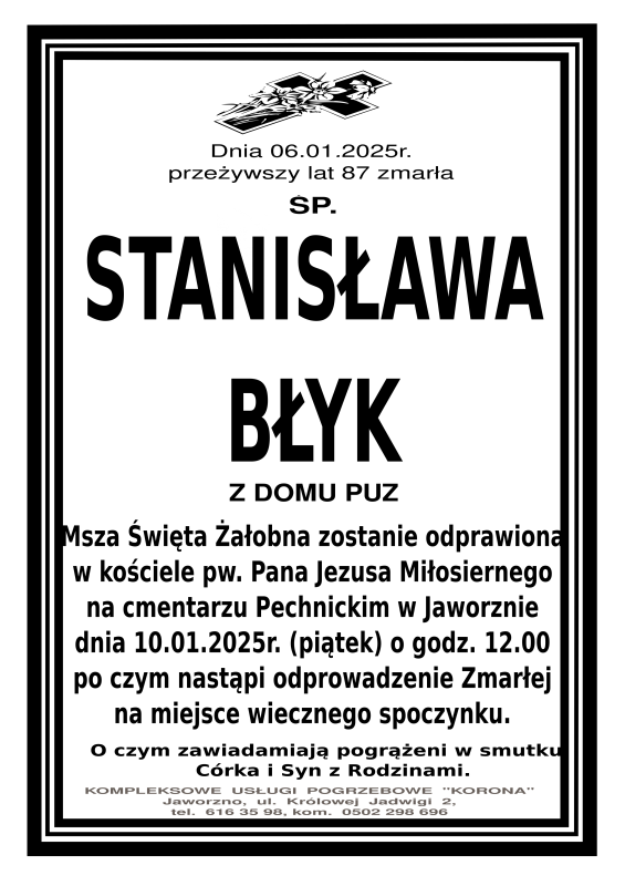 STANISŁAWA BŁYK