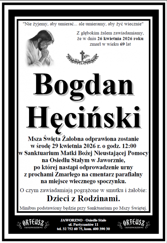 BOGDAN HĘCIŃSKI