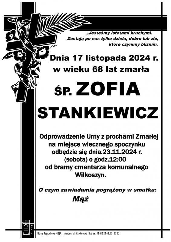 ZOFIA STANKIEWICZ