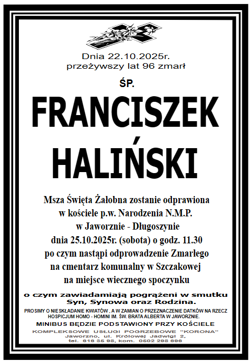 FRANCISZEK HALIŃSKI