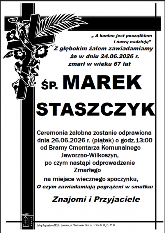 MAREK STASZCZYK