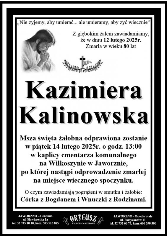 KAZIMIERA KALINOWSKA