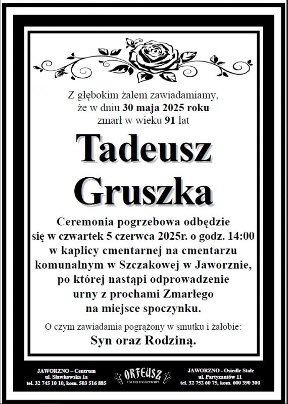TADEUSZ GRUSZKA