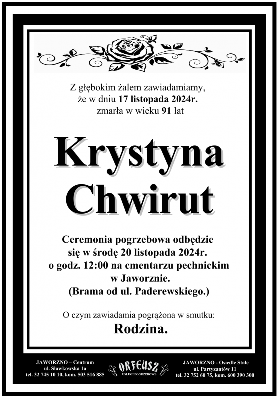 KRYSTYNA CHWIRUT