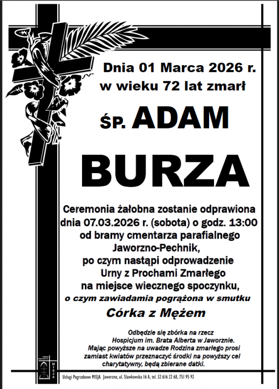 ADAM BURZA