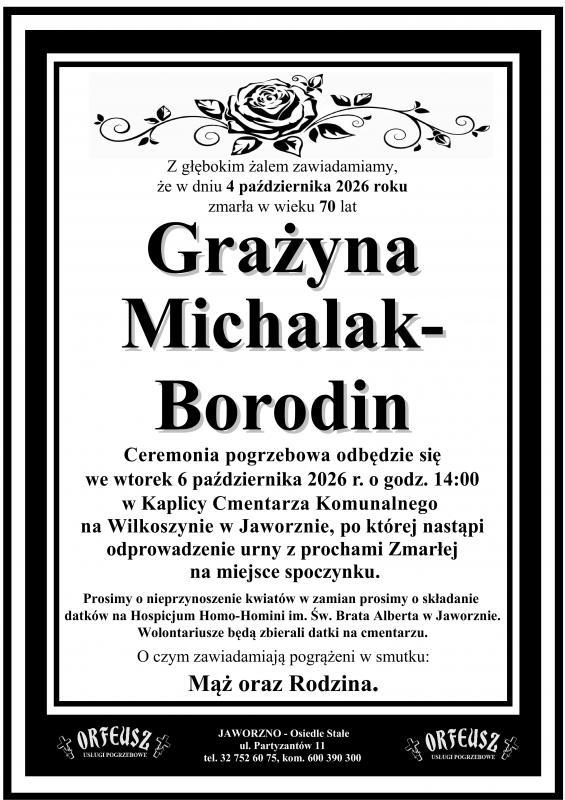 GRAŻYNA MICHALAK-BORODIN
