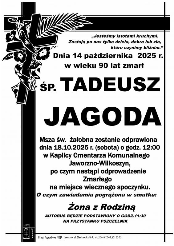 TADEUSZ JAGODA