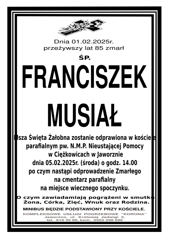 FRANCISZEK MUSIAŁ