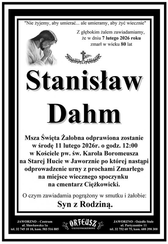 STANISŁAW DAHM