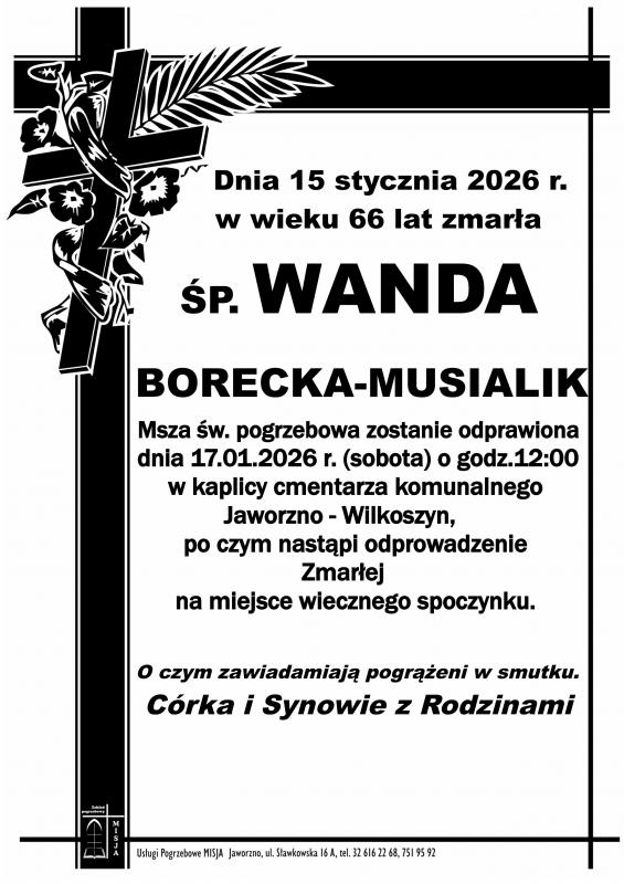 WANDA BORECKA-MUSIALIK