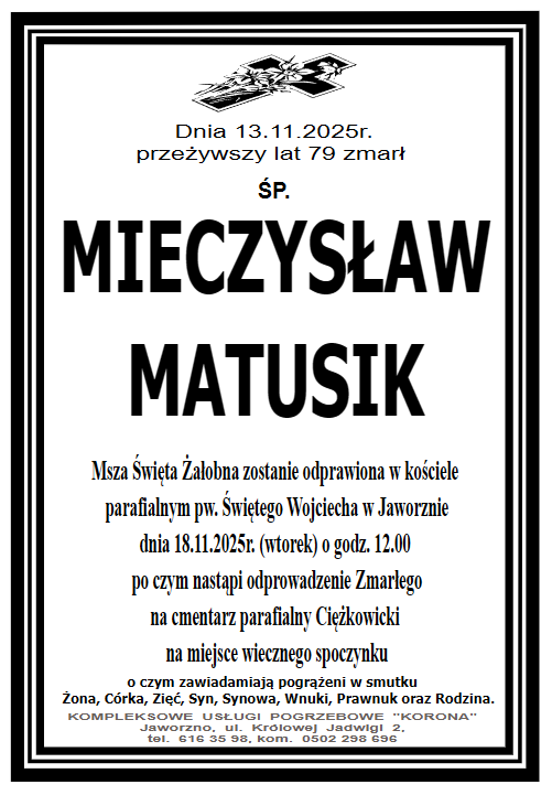 MIECZYSŁAW MATUSIK