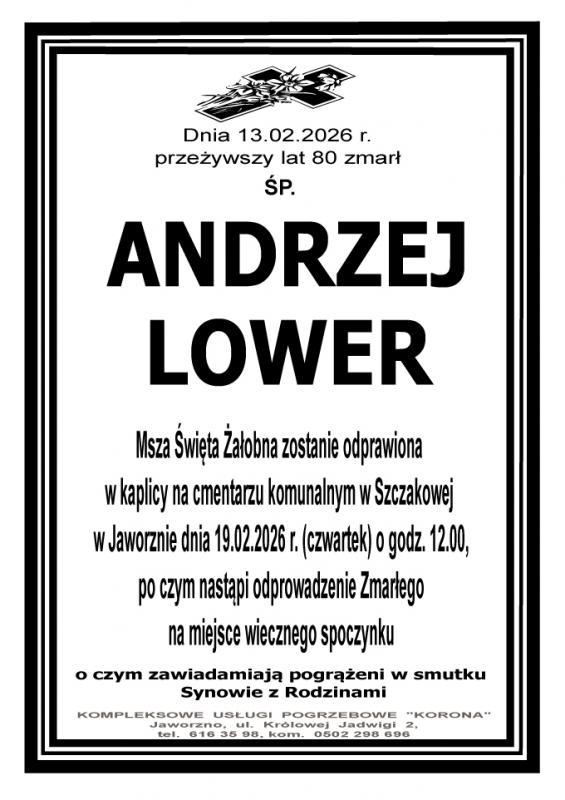 ANDRZEJ LOWER