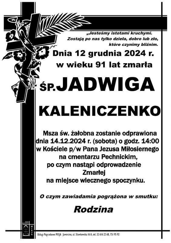 JADWIGA KALENICZENKO