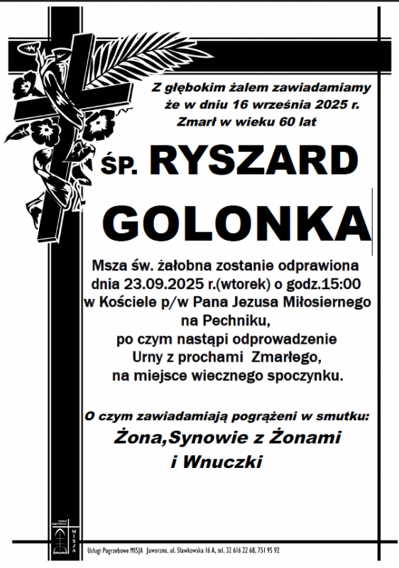 RYSZARD GOLONKA