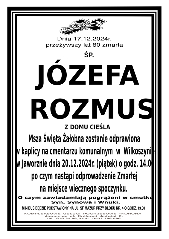 JÓZEFA ROZMUS