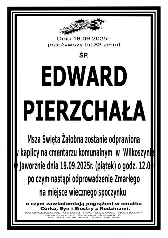 EDWARD  PIERZCHAŁA