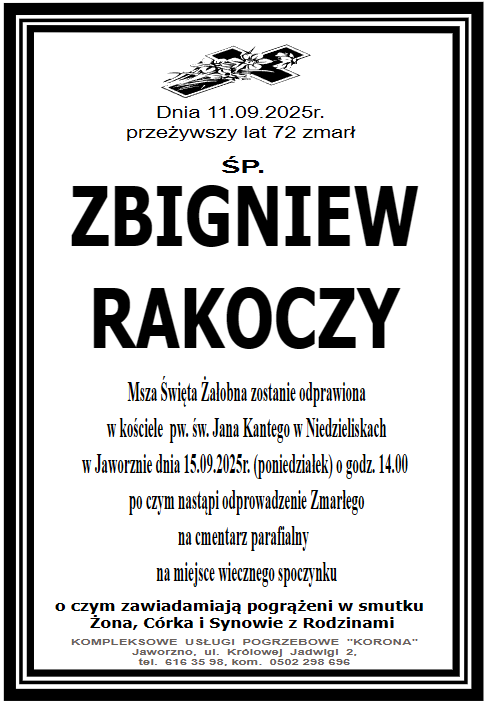 ZBIGNIEW RAKOCZY