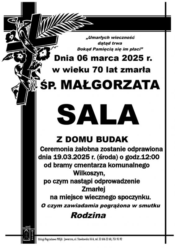 MAŁGORZATA SALA Z DOMU BUDAK