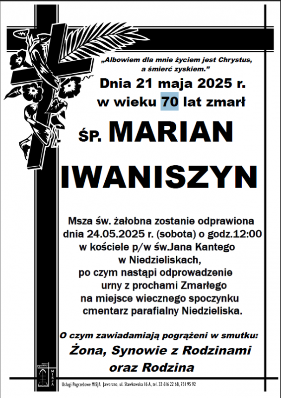 MARIAN IWANISZYN