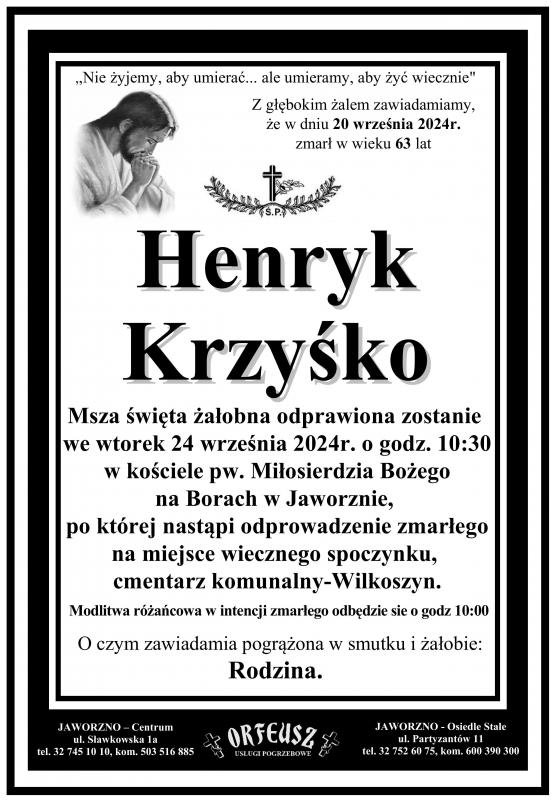 HENRYK KRZYŚKO