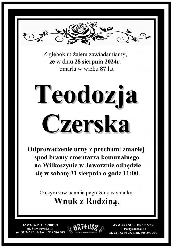 TEODOZJA  CZERSKA