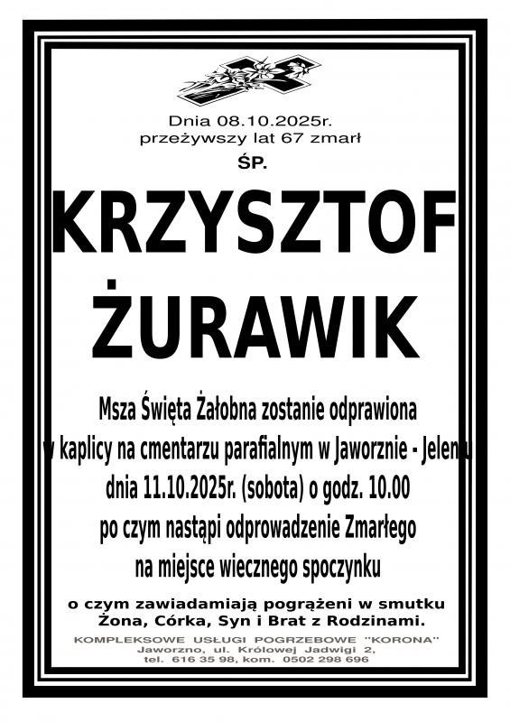 KRZYSZTOF ŻURAWIK