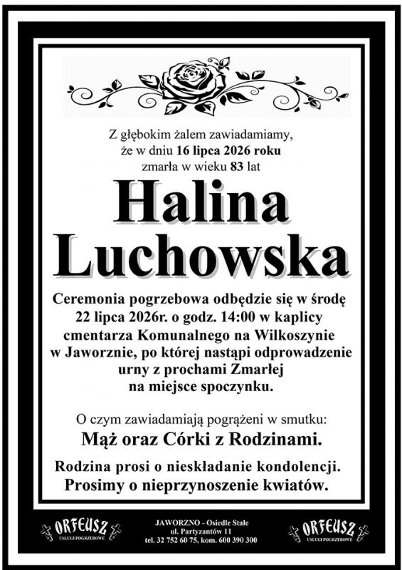 HALINA  LUCHOWSKA