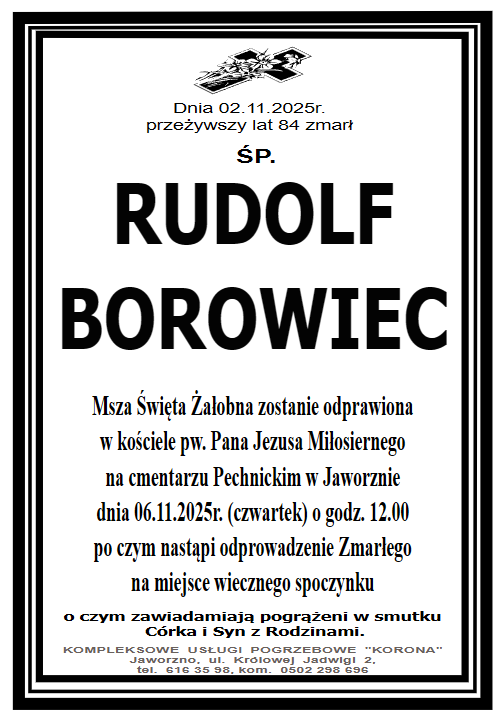 RUDOLF BOROWIEC