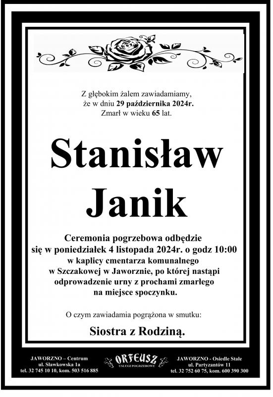 STANISŁAW JANIK