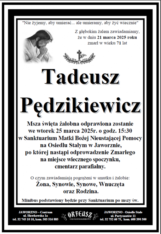 TADEUSZ PĘDZIKIEWICZ
