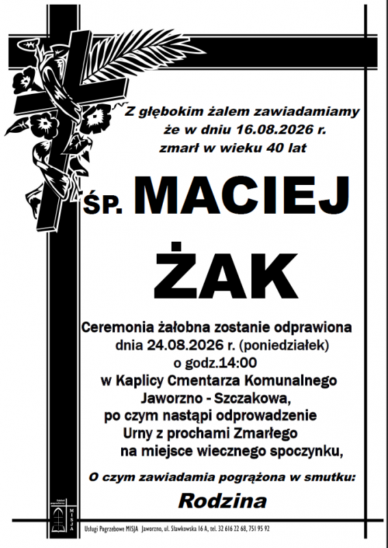 MACIEJ ŻAK