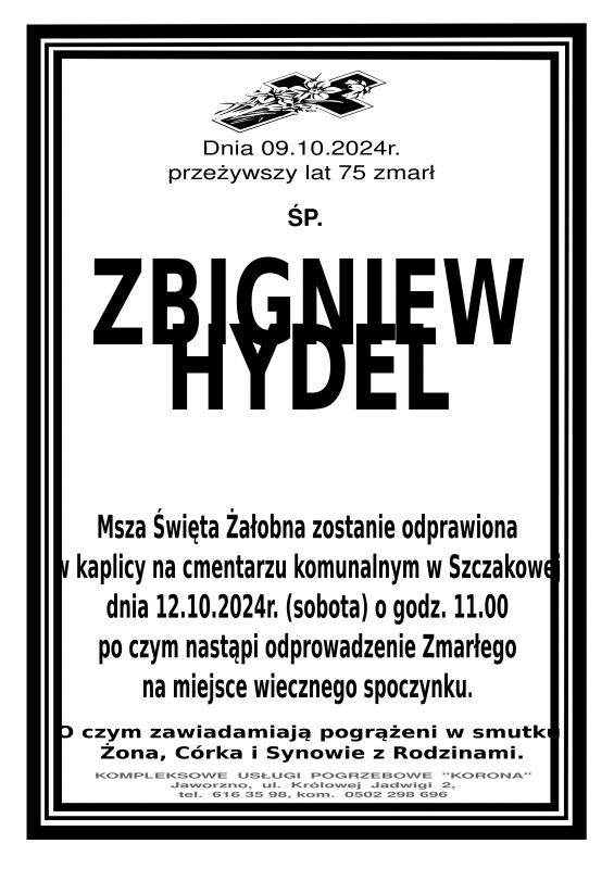 ZBIGNIEW HYDEL