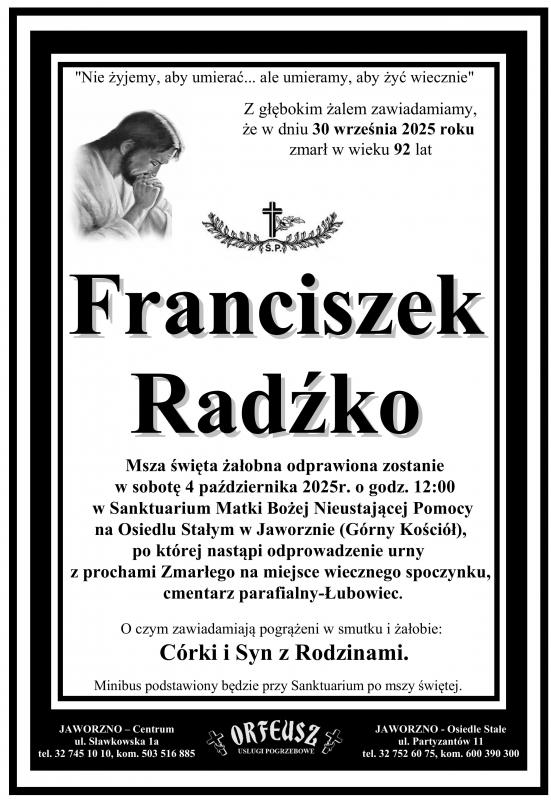 FRANCISZEK RADŹKO