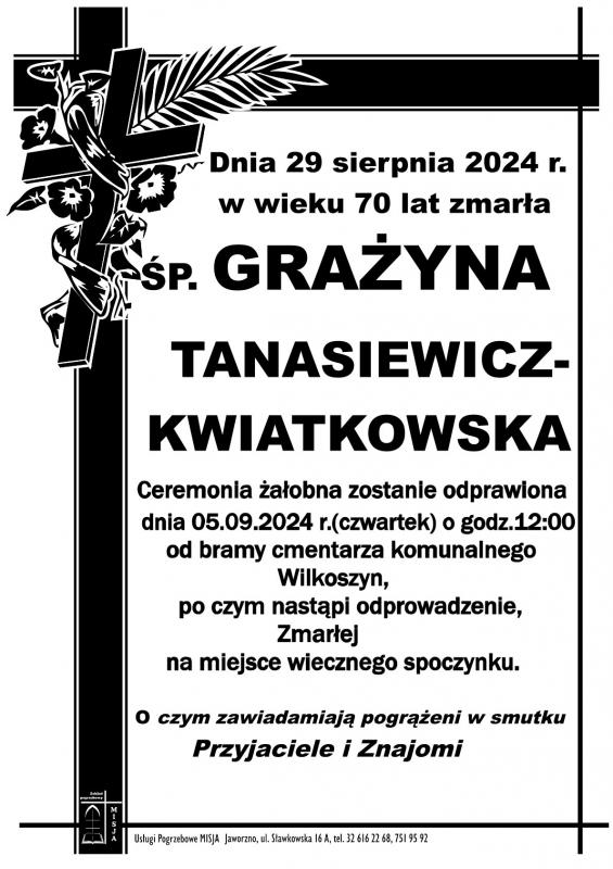 GRAŻYNA  TANIASIEWICZ-KWIATKOWSKA