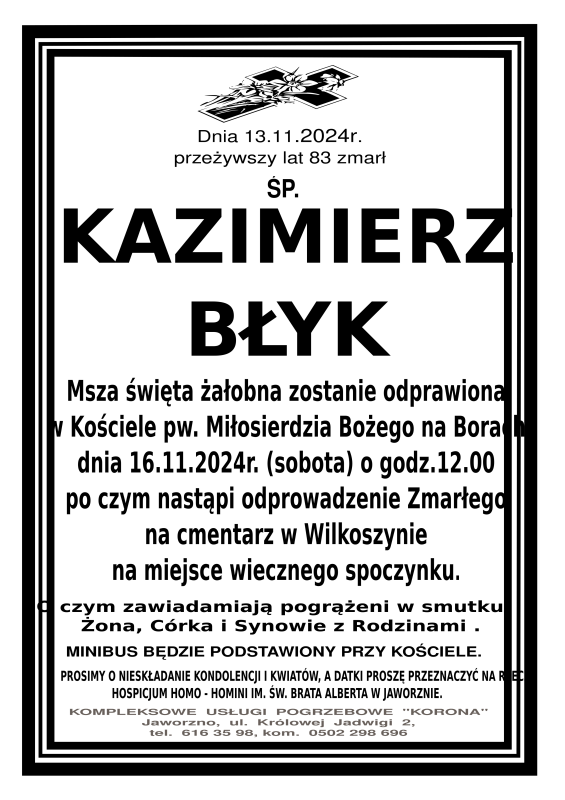 KAZIMIERZ BŁYK