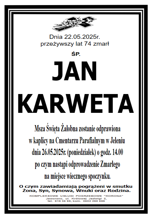 JAN KARWETA