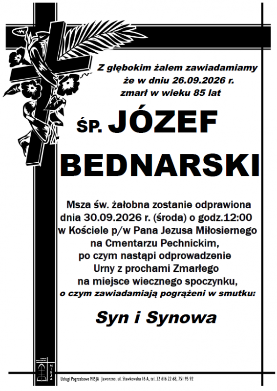 JÓZEF BEDNARSKI