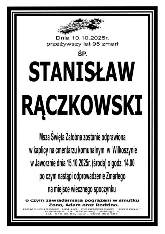 STANISŁAW RĄCZKOWSKI