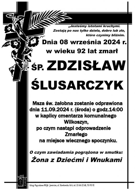 ZDZISŁAW ŚLUSARCZYK