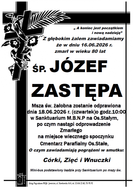 JÓZEF ZASTĘPA