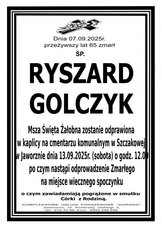 RYSZARD GOLCZYK