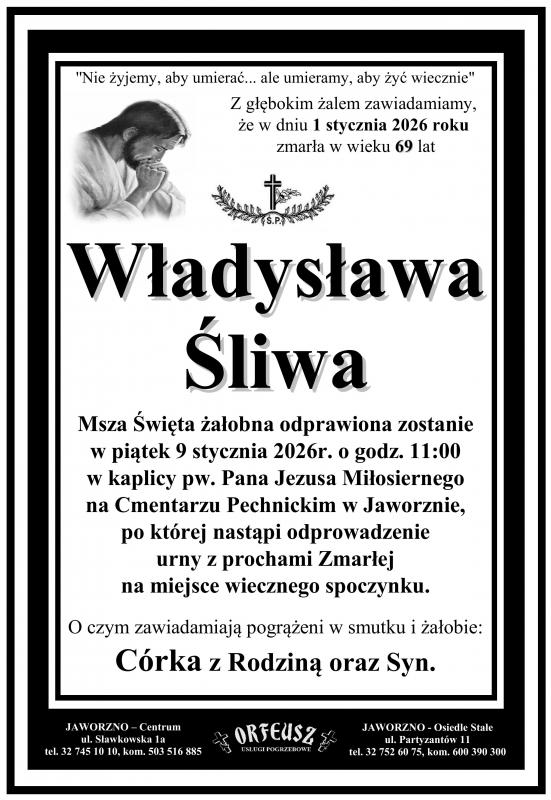 WŁADYSŁAWA  ŚLIWA