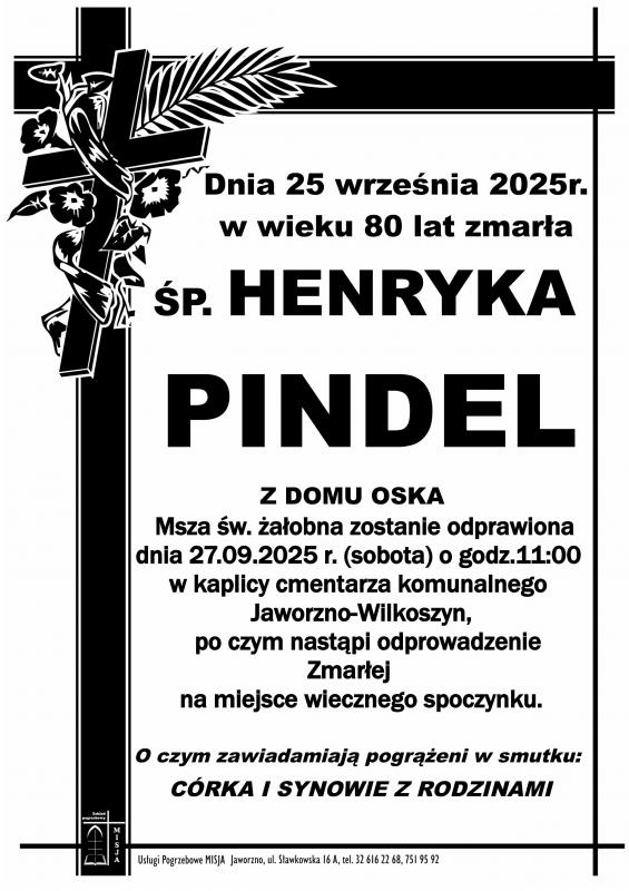 HENRYKA PINDEL Z DOMU OSKA