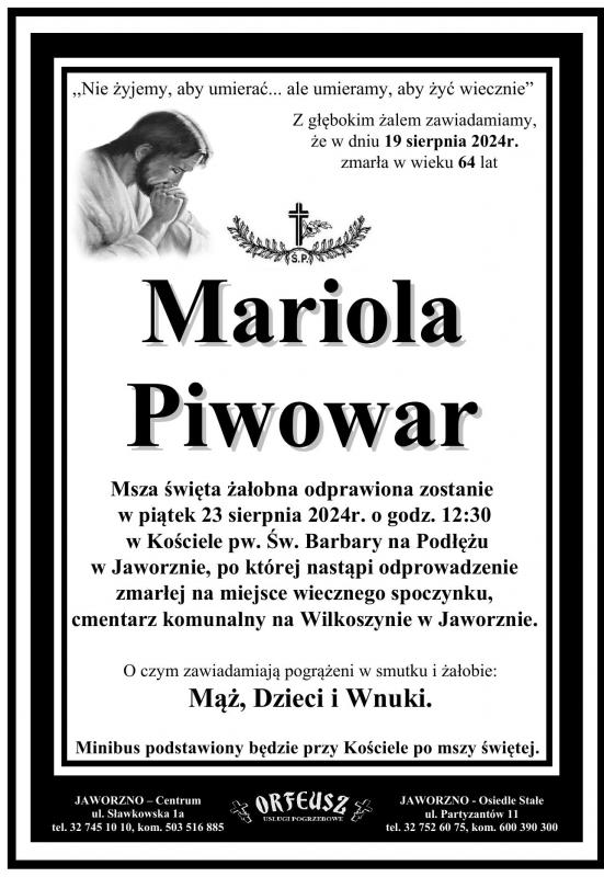 MARIOLA PIWOWAR