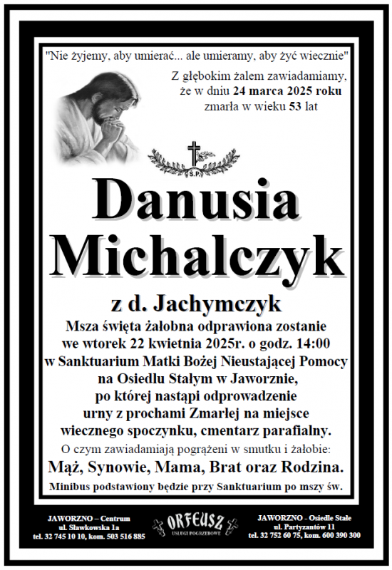 DANUSIA MICHALCZYK Z DOMU JACHYMCZYK