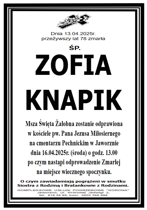 ZOFIA KNAPIK